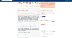 Desktop Screenshot of onyourmarktestprep.blogspot.com