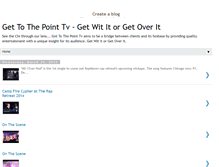 Tablet Screenshot of gettothepointtv.blogspot.com