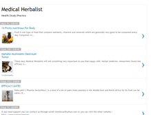 Tablet Screenshot of medical-herbalist.blogspot.com