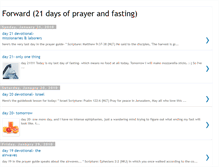Tablet Screenshot of fastingforward.blogspot.com