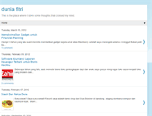 Tablet Screenshot of duniafitri.blogspot.com