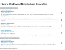 Tablet Screenshot of historicheathwoodneighborhood.blogspot.com