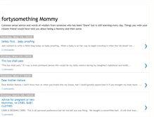 Tablet Screenshot of fortysomethingmommy.blogspot.com