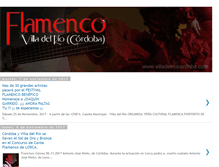 Tablet Screenshot of flamencovilladelrio.blogspot.com