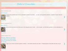 Tablet Screenshot of cioccodolci.blogspot.com