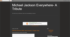 Desktop Screenshot of michaeljacksoneverywhere.blogspot.com