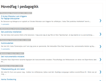 Tablet Screenshot of hovedfaget.blogspot.com