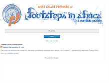 Tablet Screenshot of footstepsinafrica.blogspot.com