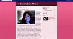 Desktop Screenshot of hannahscircleoffriends.blogspot.com