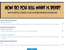 Tablet Screenshot of howdoyoukillwhatisdead.blogspot.com