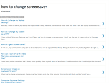 Tablet Screenshot of howtochangescreensaver.blogspot.com