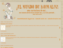 Tablet Screenshot of elmundodekoimalin.blogspot.com