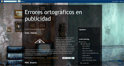 Desktop Screenshot of erroresortogrficosenpublicidad.blogspot.com