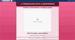 Desktop Screenshot of lapresentacionapoyalabiodiversidad.blogspot.com