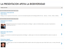 Tablet Screenshot of lapresentacionapoyalabiodiversidad.blogspot.com