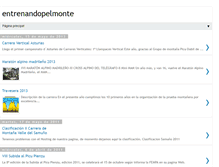 Tablet Screenshot of entrenandopelmonte.blogspot.com