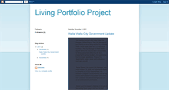 Desktop Screenshot of livingportfolioproject.blogspot.com