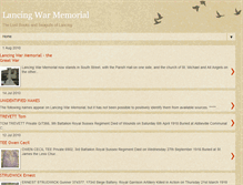 Tablet Screenshot of lancingwarmemorial.blogspot.com