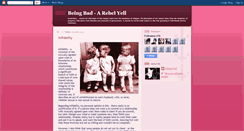 Desktop Screenshot of beingbad-arebelyell.blogspot.com