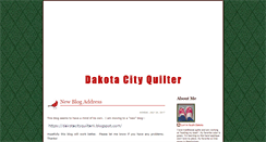 Desktop Screenshot of dakotacityquilter.blogspot.com