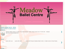 Tablet Screenshot of meadowballetcentre.blogspot.com