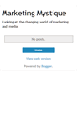 Mobile Screenshot of marketingmystique.blogspot.com