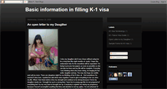 Desktop Screenshot of basicinformationinfillingk-1visa.blogspot.com