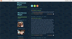 Desktop Screenshot of mischievousmegan.blogspot.com