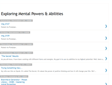 Tablet Screenshot of exploringmentalpowers.blogspot.com