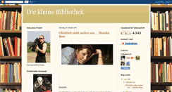 Desktop Screenshot of kleinebibliothek.blogspot.com