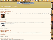 Tablet Screenshot of kleinebibliothek.blogspot.com