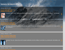 Tablet Screenshot of issues-in-australia.blogspot.com