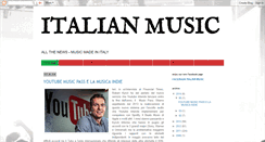 Desktop Screenshot of italian-music.blogspot.com