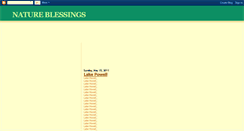 Desktop Screenshot of blessingnature.blogspot.com