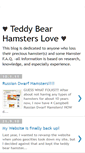 Mobile Screenshot of love4teddybearhamsters.blogspot.com