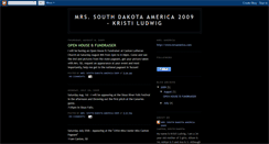 Desktop Screenshot of mrssouthdakotaamerica2009.blogspot.com