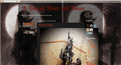 Desktop Screenshot of bloodandbonesblog.blogspot.com