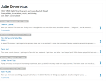 Tablet Screenshot of juliedevereaux.blogspot.com