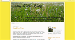 Desktop Screenshot of lazygirlsblog.blogspot.com