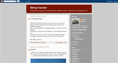 Desktop Screenshot of bikingtraveller.blogspot.com