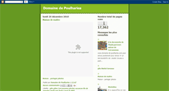Desktop Screenshot of domainedepoulharies.blogspot.com
