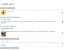 Tablet Screenshot of einfachseife.blogspot.com