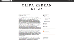 Desktop Screenshot of olipakerrankirja.blogspot.com