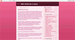 Desktop Screenshot of dkcknitsforacure.blogspot.com