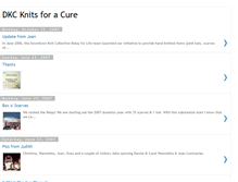 Tablet Screenshot of dkcknitsforacure.blogspot.com