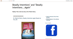 Desktop Screenshot of deadlyintentionsmovie.blogspot.com