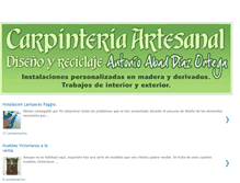 Tablet Screenshot of carpinteria-artesanal-anabad.blogspot.com