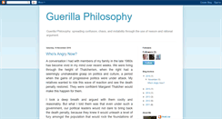 Desktop Screenshot of guerillaphilosophy.blogspot.com