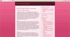 Desktop Screenshot of cursossimples.blogspot.com