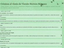 Tablet Screenshot of cronicasalviento.blogspot.com
